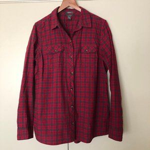 EDDIE BAUER Red Plaid Flannel - Medium